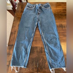 Abercrombie high rise curve love mom jeans, size 28 regular, good condition